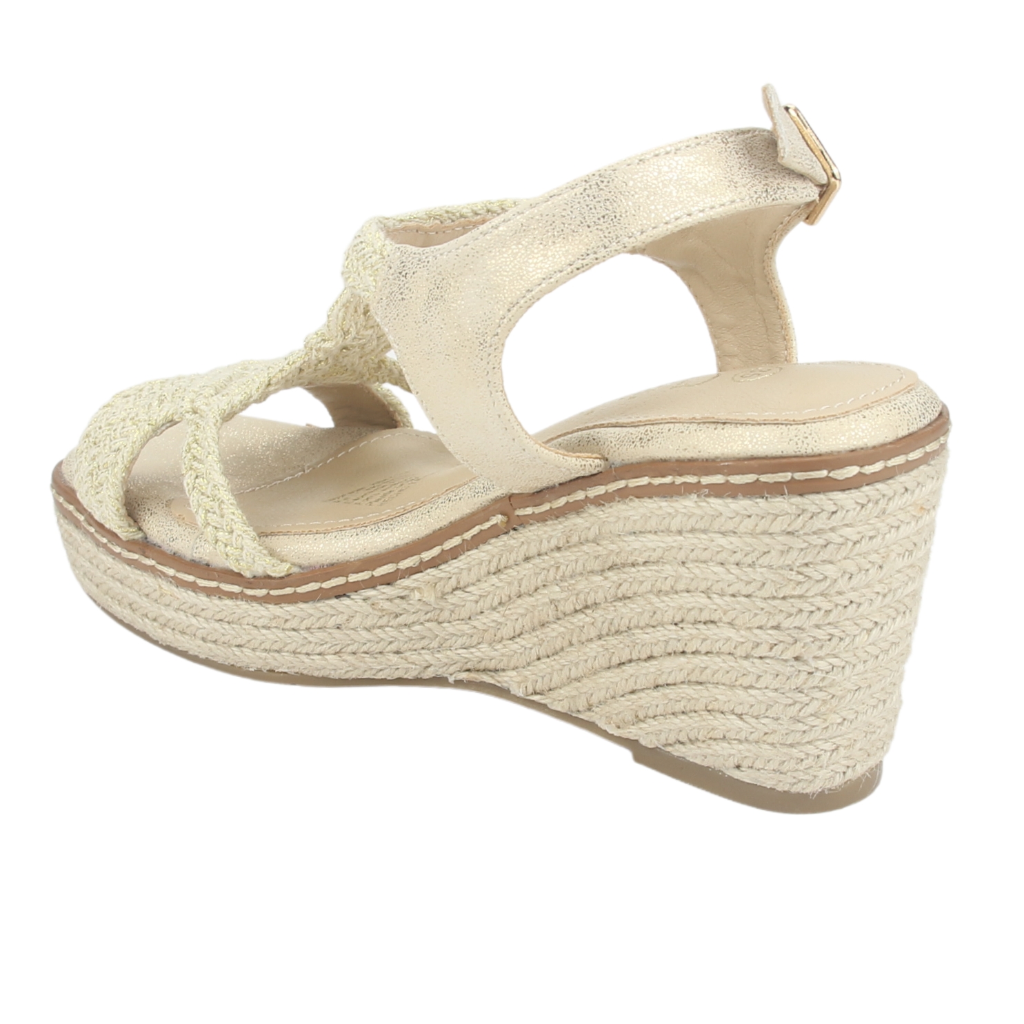 SANDALIA MUJER CHALADA DORADO POLE-2 CASUAL - 4