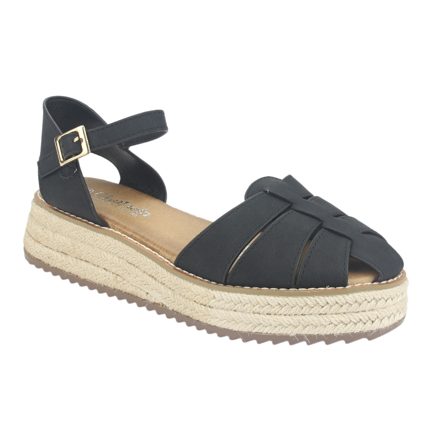 SANDALIA MUJER CHALADA NEGRO LILA-20 CASUAL - 3