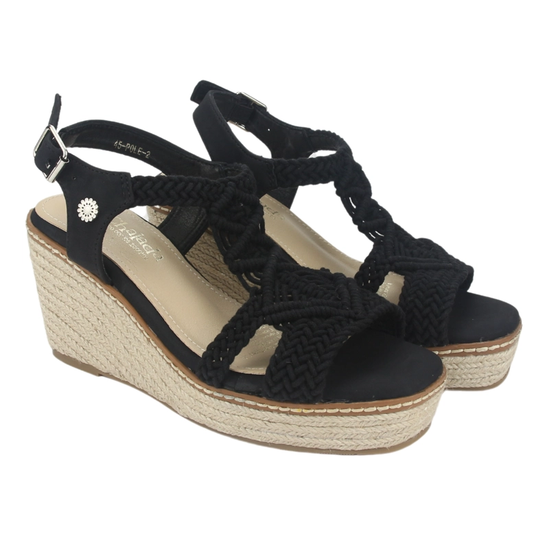 SANDALIA MUJER CHALADA NEGRO POLE-2 CASUAL - 5