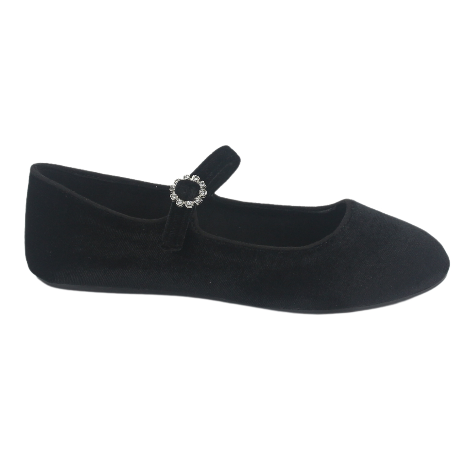 BALLERINAS MUJER CHALADA NEGRO CAPO-2 PLANO - 1
