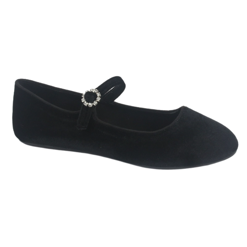 BALLERINAS MUJER CHALADA NEGRO CAPO-2 PLANO - 3