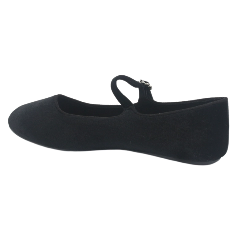 BALLERINAS MUJER CHALADA NEGRO CAPO-2 PLANO - 4
