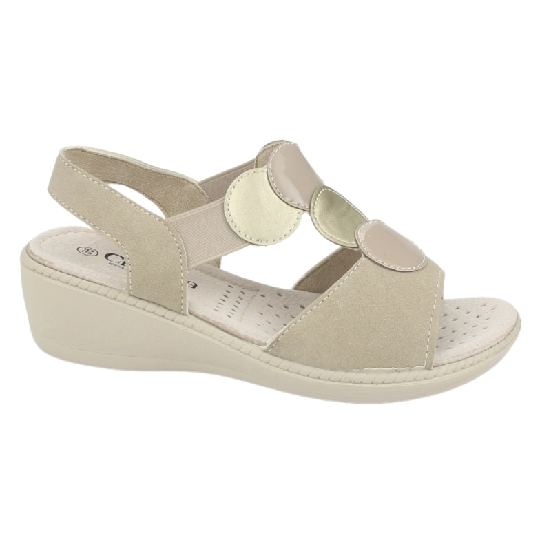 SANDALIA MUJER CHALADA BEIGE LUPE-82 CASUAL - 1