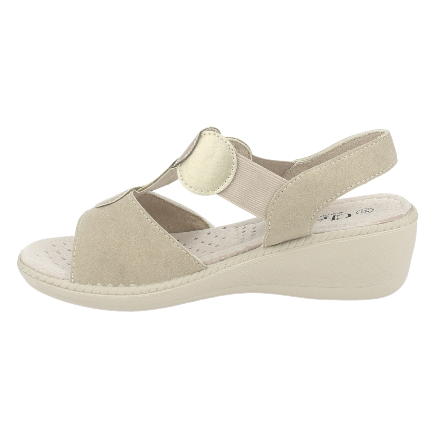 SANDALIA MUJER CHALADA BEIGE LUPE-82 CASUAL - 2