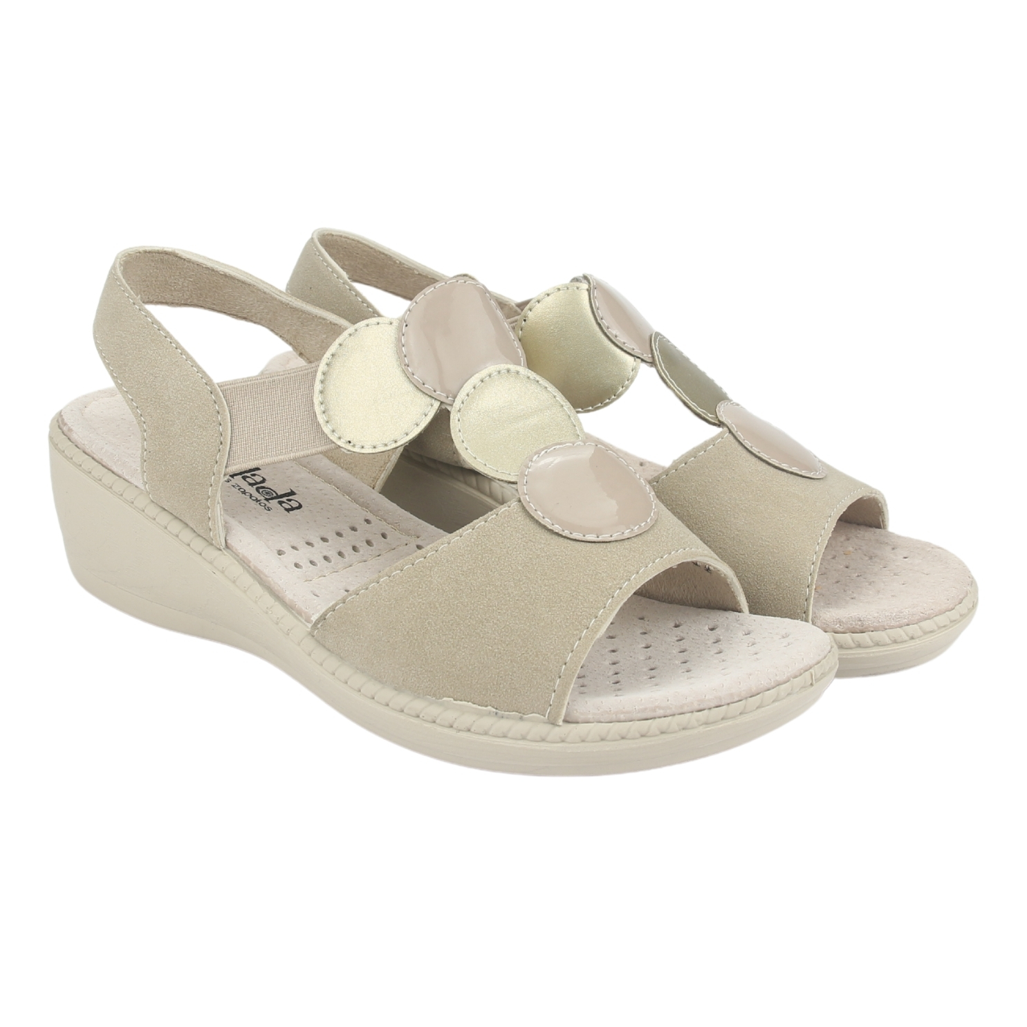 SANDALIA MUJER CHALADA BEIGE LUPE-82 CASUAL - 5