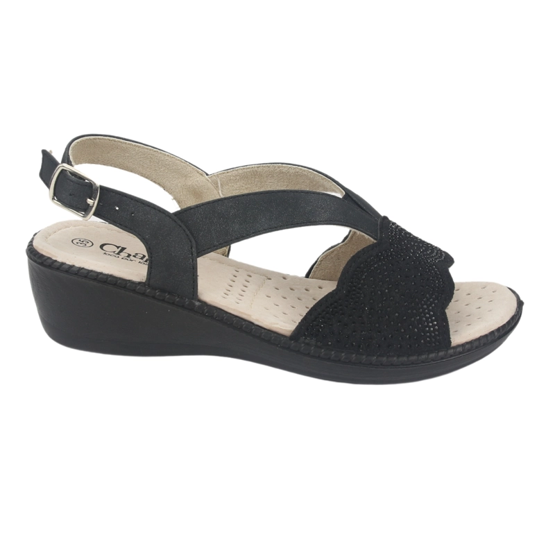 SANDALIA MUJER CHALADA NEGRO LUPE-81 CASUAL - 1