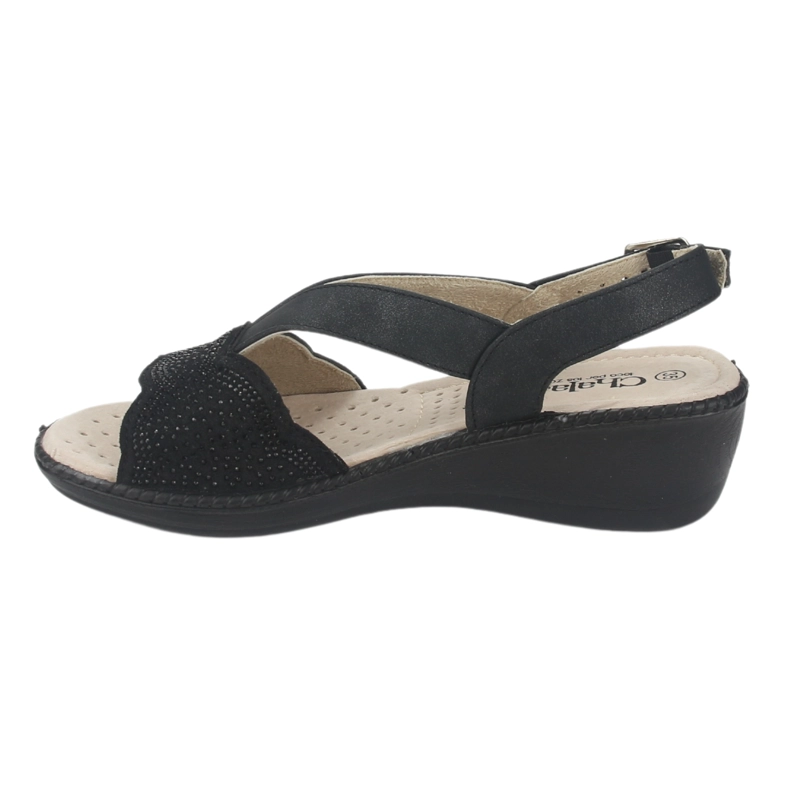 SANDALIA MUJER CHALADA NEGRO LUPE-81 CASUAL - 2