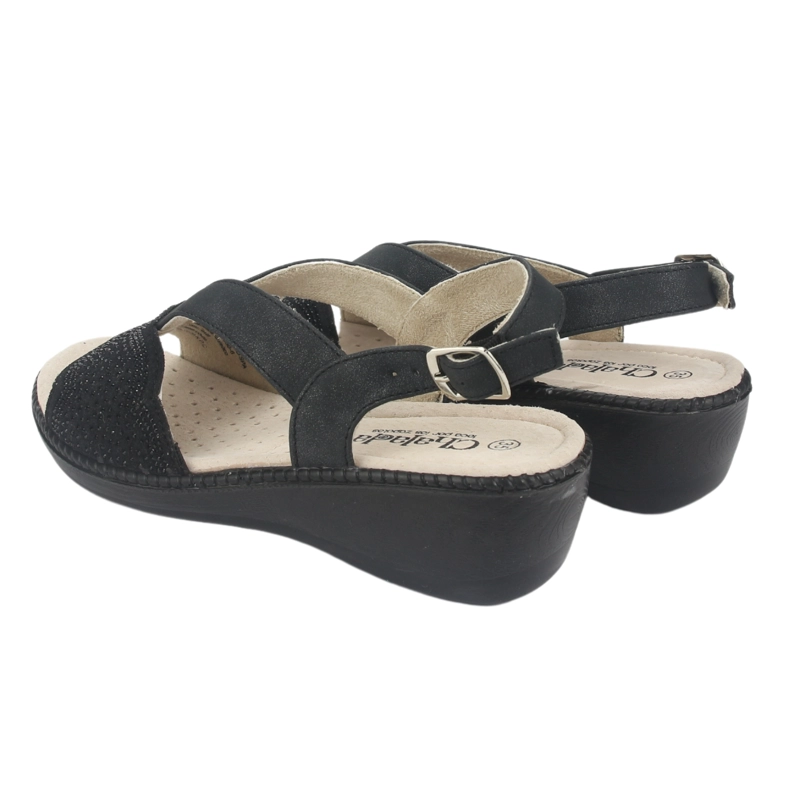 SANDALIA MUJER CHALADA NEGRO LUPE-81 CASUAL - 6