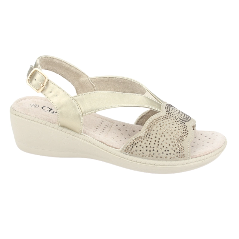 SANDALIA MUJER CHALADA BEIGE LUPE-81 CASUAL - 1