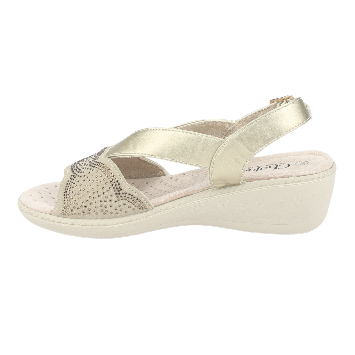 SANDALIA MUJER CHALADA BEIGE LUPE-81 CASUAL - 2