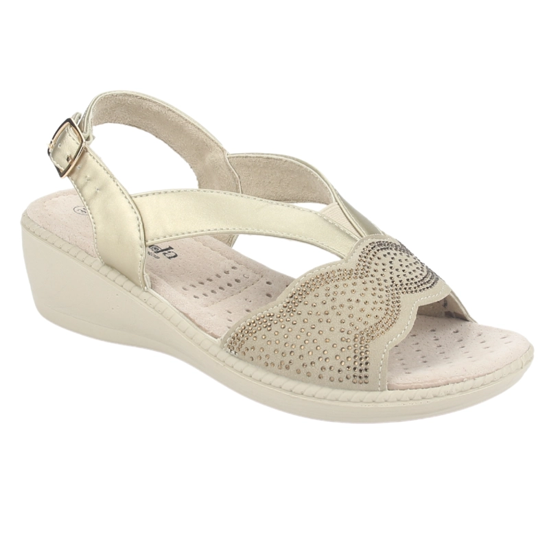 SANDALIA MUJER CHALADA BEIGE LUPE-81 CASUAL - 3