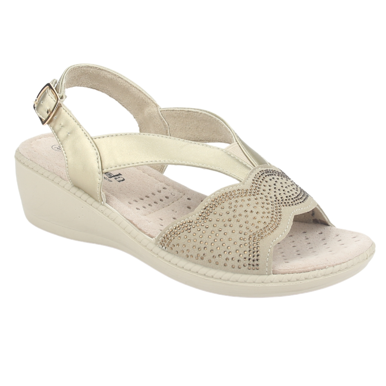 SANDALIA MUJER CHALADA BEIGE LUPE-81 CASUAL - 3
