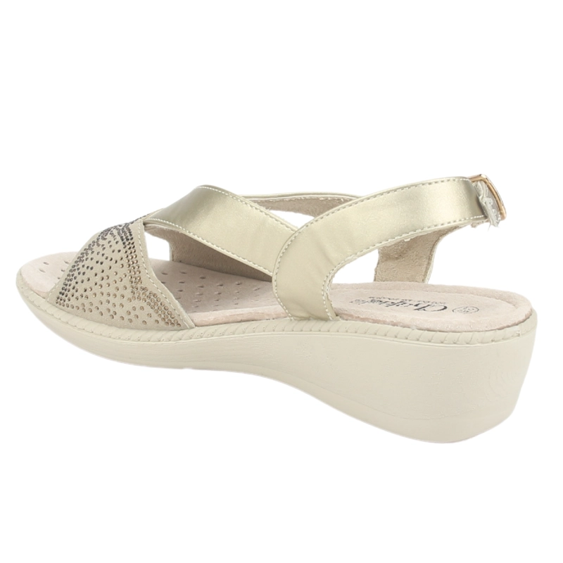 SANDALIA MUJER CHALADA BEIGE LUPE-81 CASUAL - 4