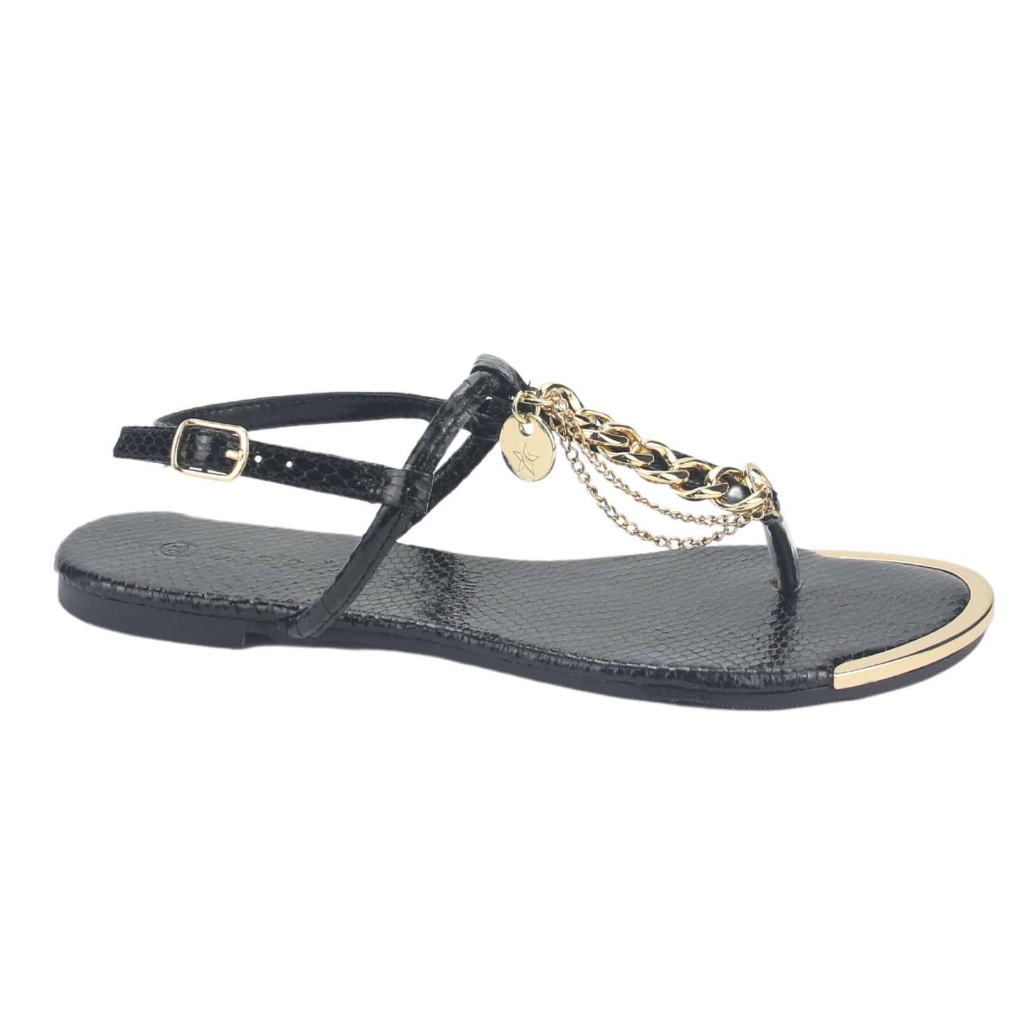 SANDALIA MUJER CHALADA NEGRO AMALFI-2 PLANO - 1