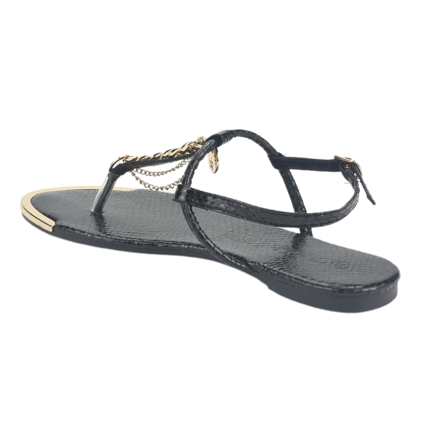 SANDALIA MUJER CHALADA NEGRO AMALFI-2 PLANO - 4