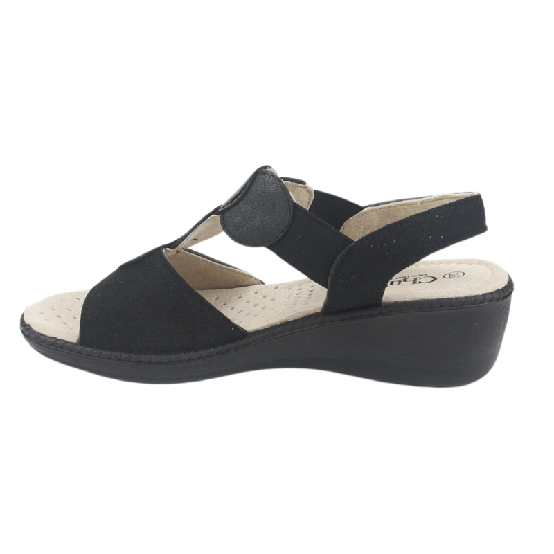 SANDALIA MUJER CHALADA NEGRO LUPE-82 CASUAL - 2