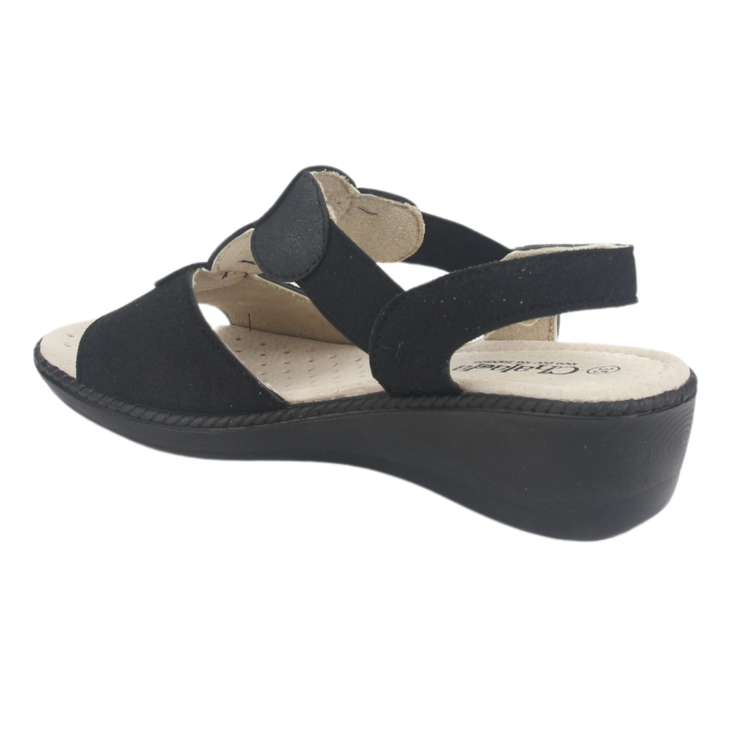 SANDALIA MUJER CHALADA NEGRO LUPE-82 CASUAL - 4