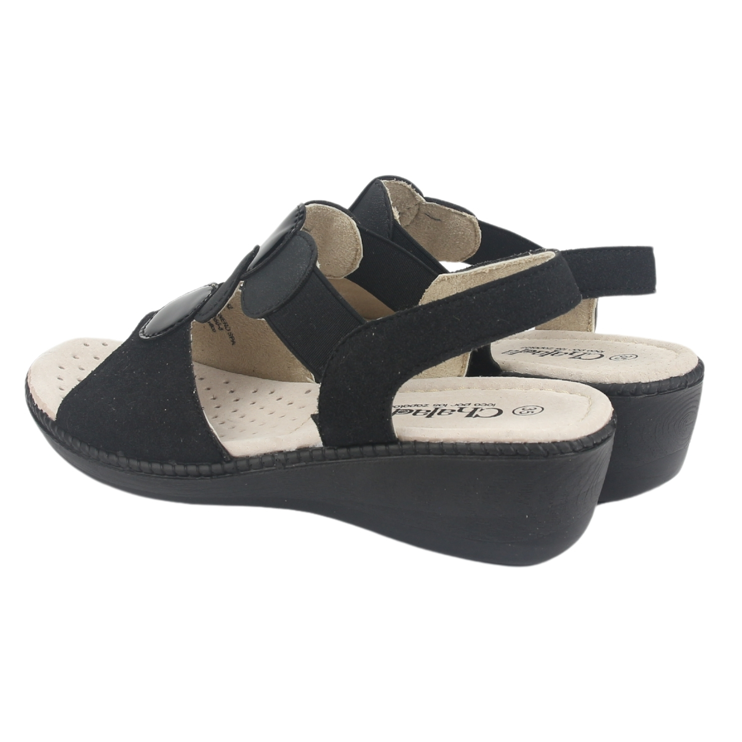 SANDALIA MUJER CHALADA NEGRO LUPE-82 CASUAL - 6