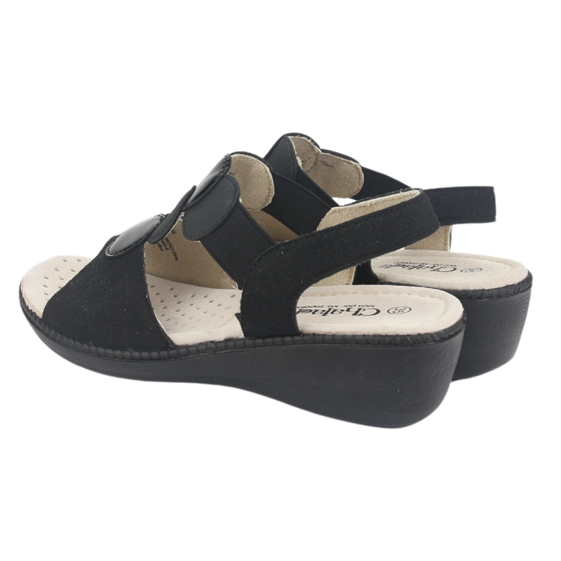 SANDALIA MUJER CHALADA NEGRO LUPE-82 CASUAL - 6