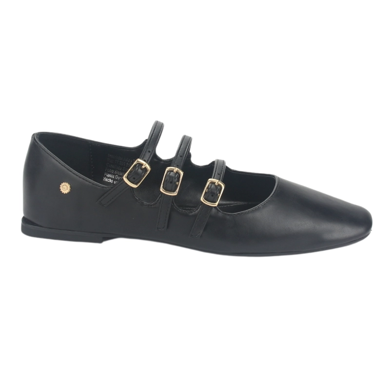BALLERINAS MUJER CHALADA NEGRO CAPO-3 PLANO - 1