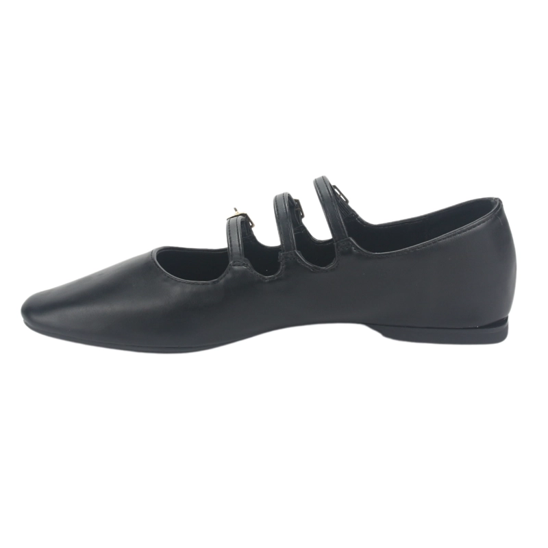 BALLERINAS MUJER CHALADA NEGRO CAPO-3 PLANO - 2