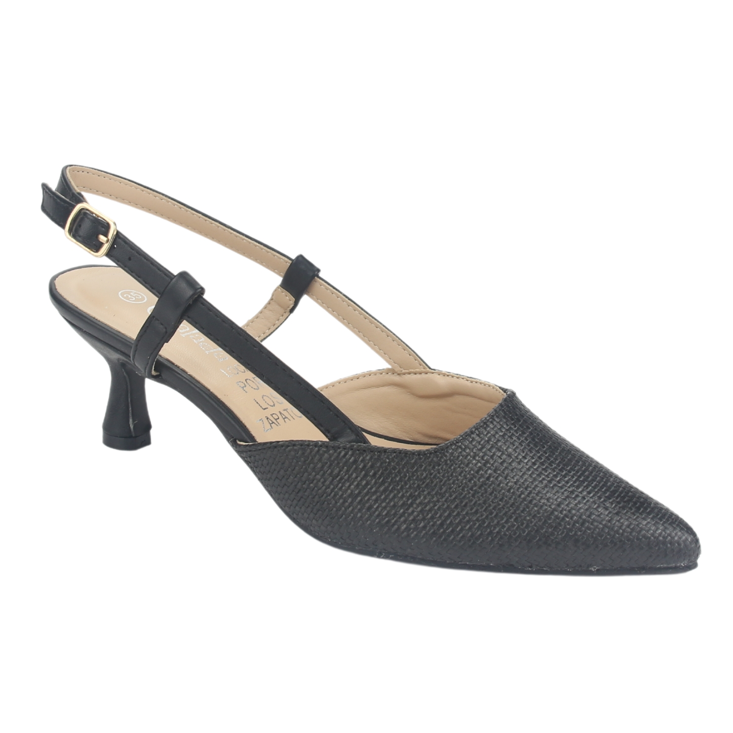 ZAPATO CHALADA MUJER CHIAPA-2 NEGRO CASUAL - 3