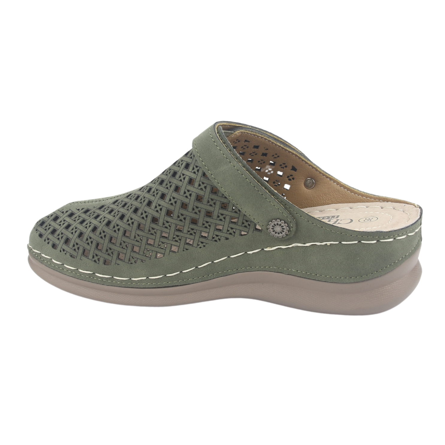 ZAPATO CHALADA MUJER MUSA-3 VERDE CASUAL - 2