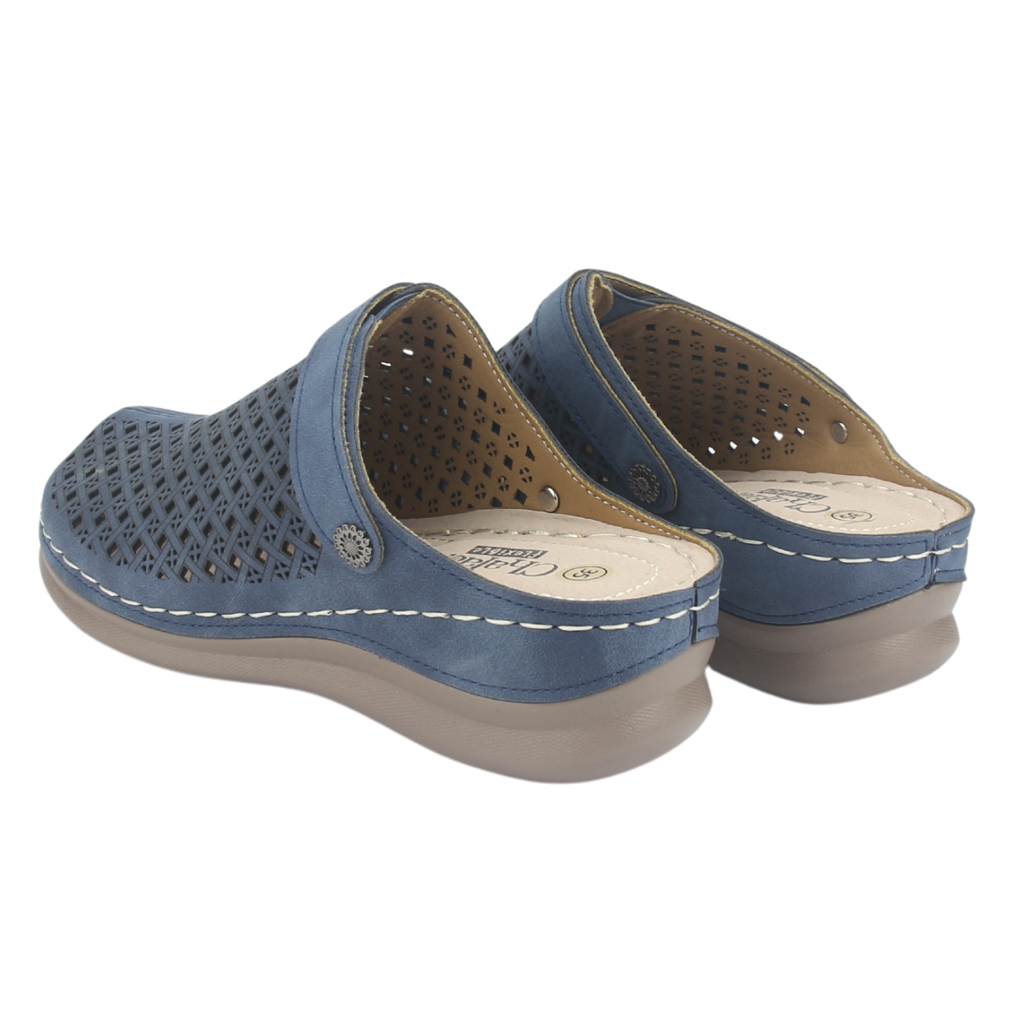 ZAPATO CHALADA MUJER MUSA-3 AZUL CASUAL - 6