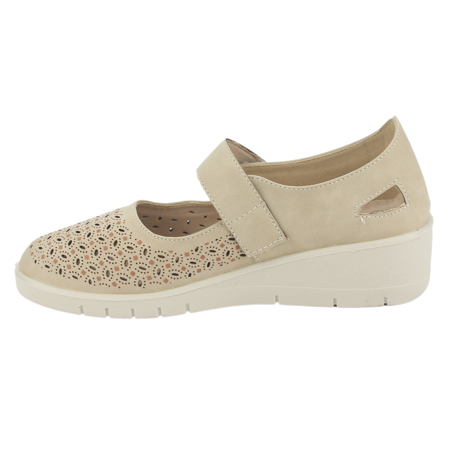 ZAPATO CHALADA MUJER CONA-1 BEIGE CASUAL - 2