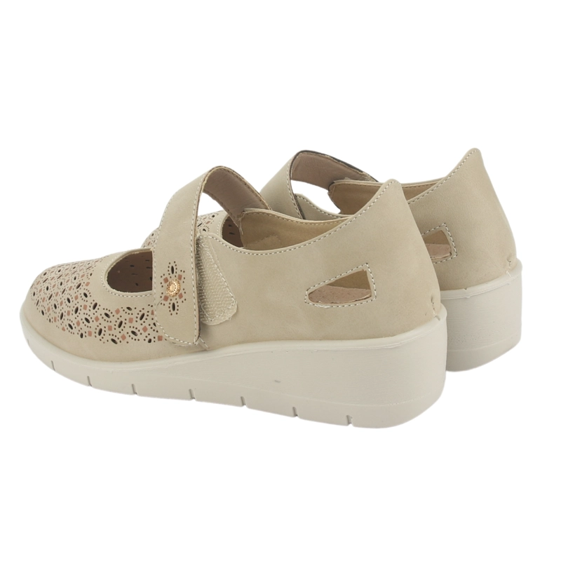 ZAPATO CHALADA MUJER CONA-1 BEIGE CASUAL - 6