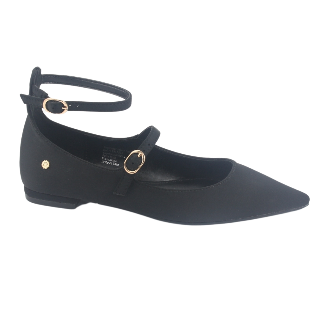ZAPATO CHALADA MUJER FEOLA-2 NEGRO CASUAL - 1