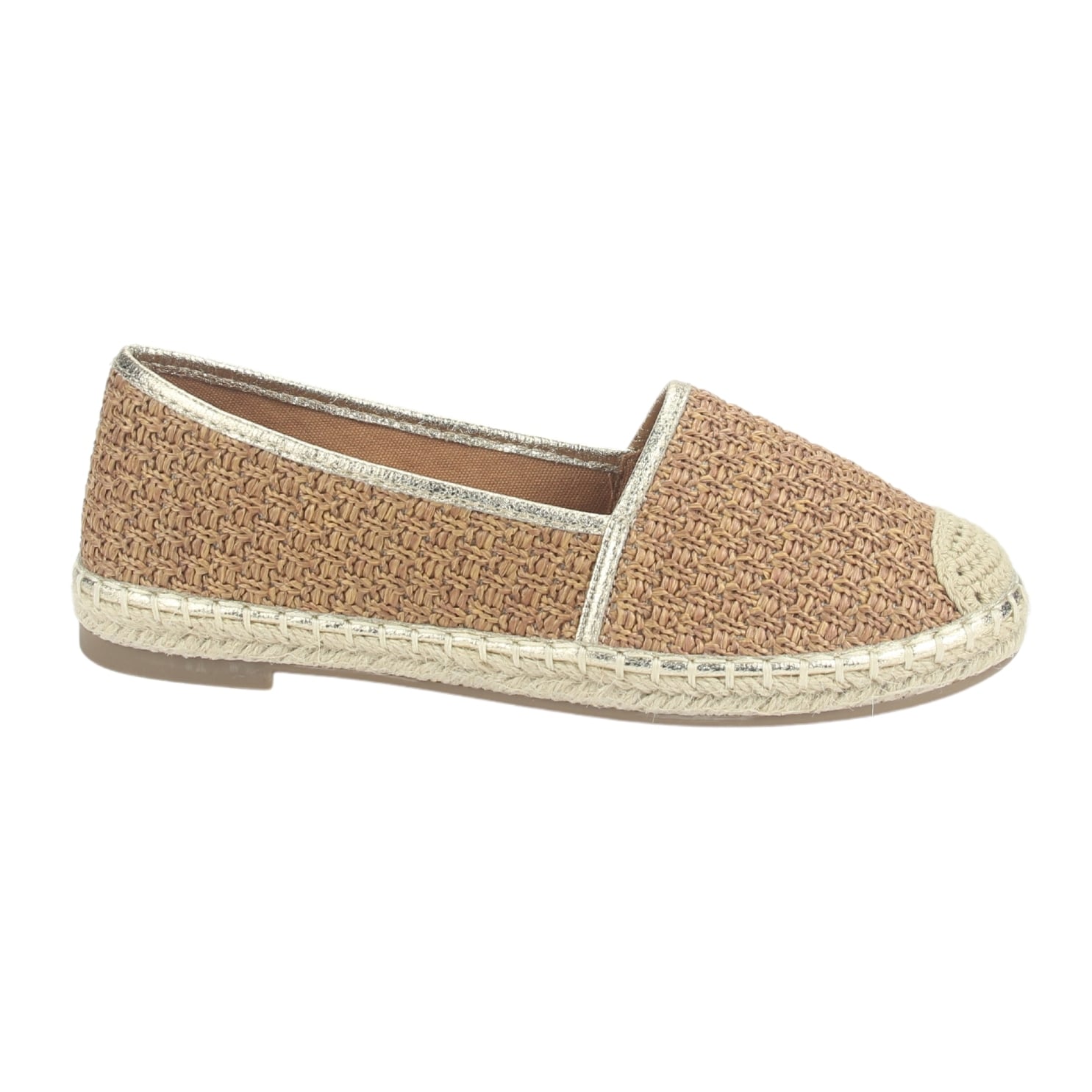 ALPARGATAS MUJER CHALADA CAMEL POETTO-1 CASUAL - 1