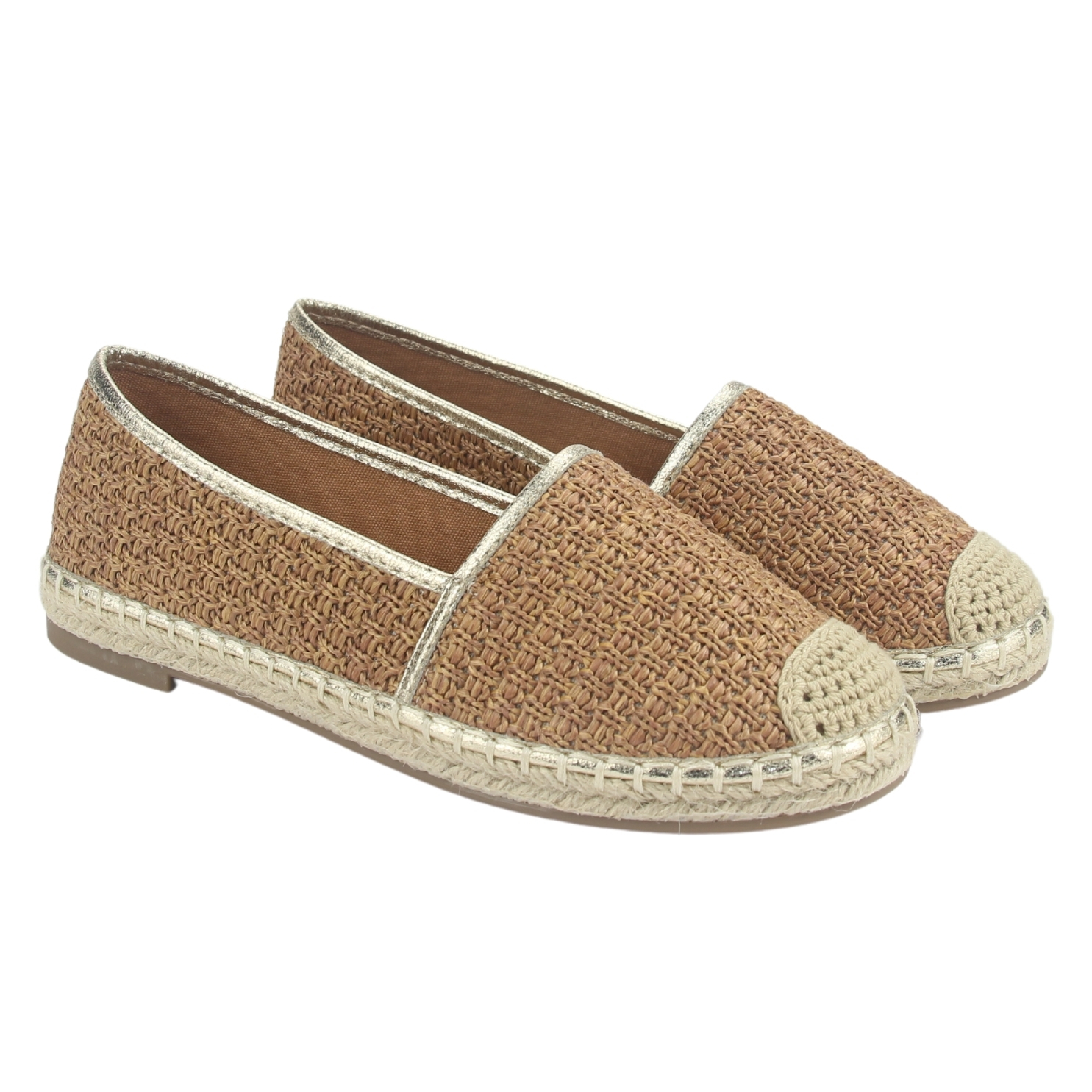 ALPARGATAS MUJER CHALADA CAMEL POETTO-1 CASUAL - 5