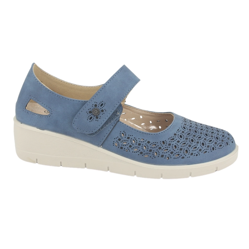 ZAPATO CHALADA MUJER CONA-1 AZUL CASUAL - 1