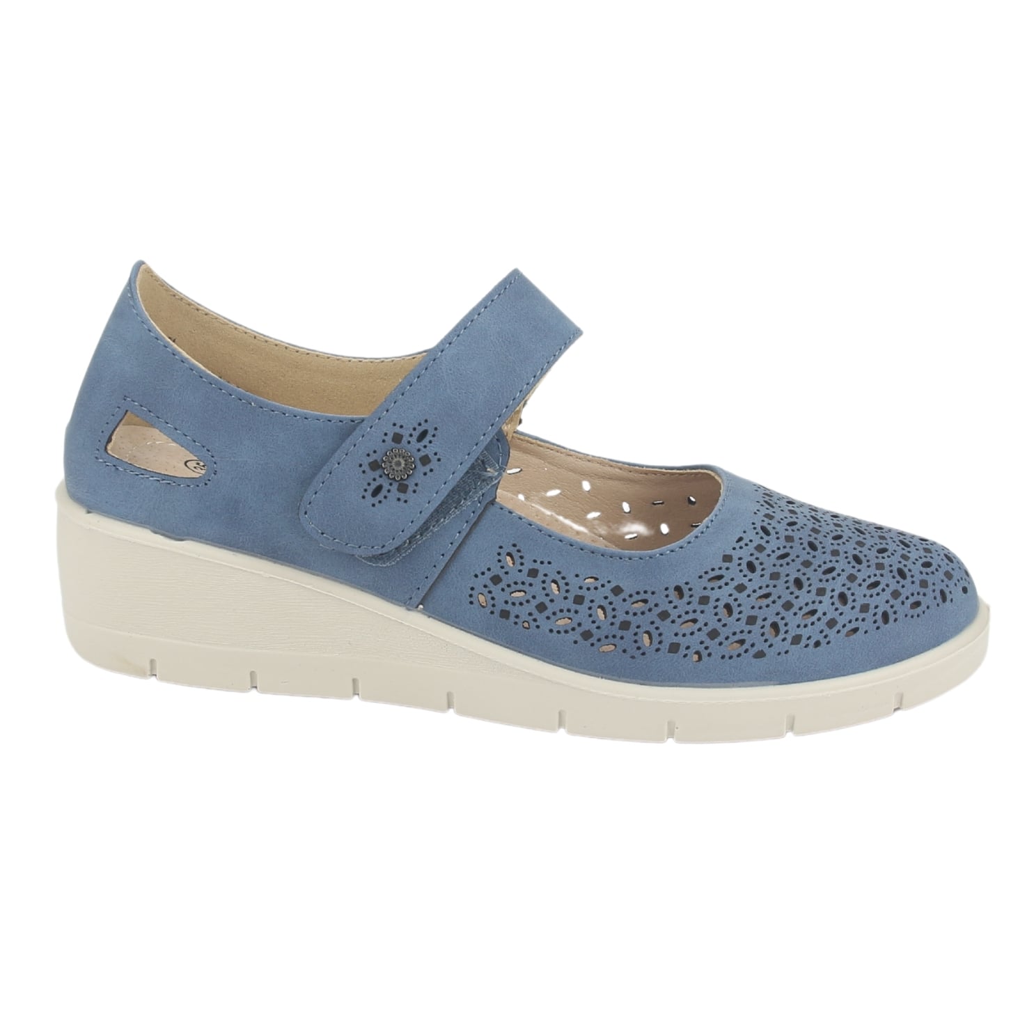 ZAPATO CHALADA MUJER CONA-1 AZUL CASUAL - 1
