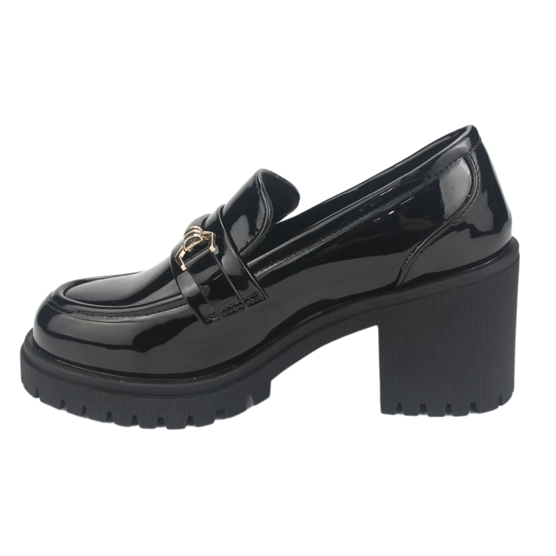 MOCASINES MUJER CHALADA NEGRO JUPPI-1 PLATAFORMA - 2
