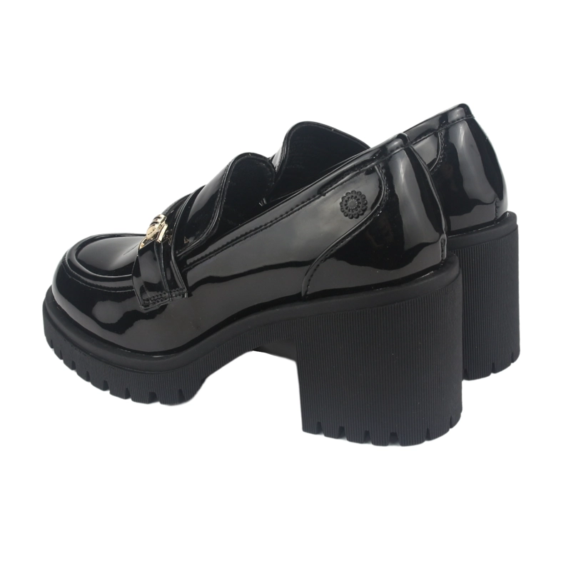 MOCASINES MUJER CHALADA NEGRO JUPPI-1 PLATAFORMA - 6