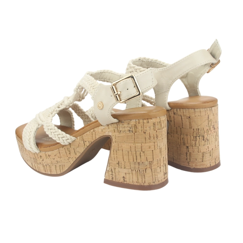 SANDALIA MUJER CHALADA BEIGE WIKE-1 PLATAFORMA - 6