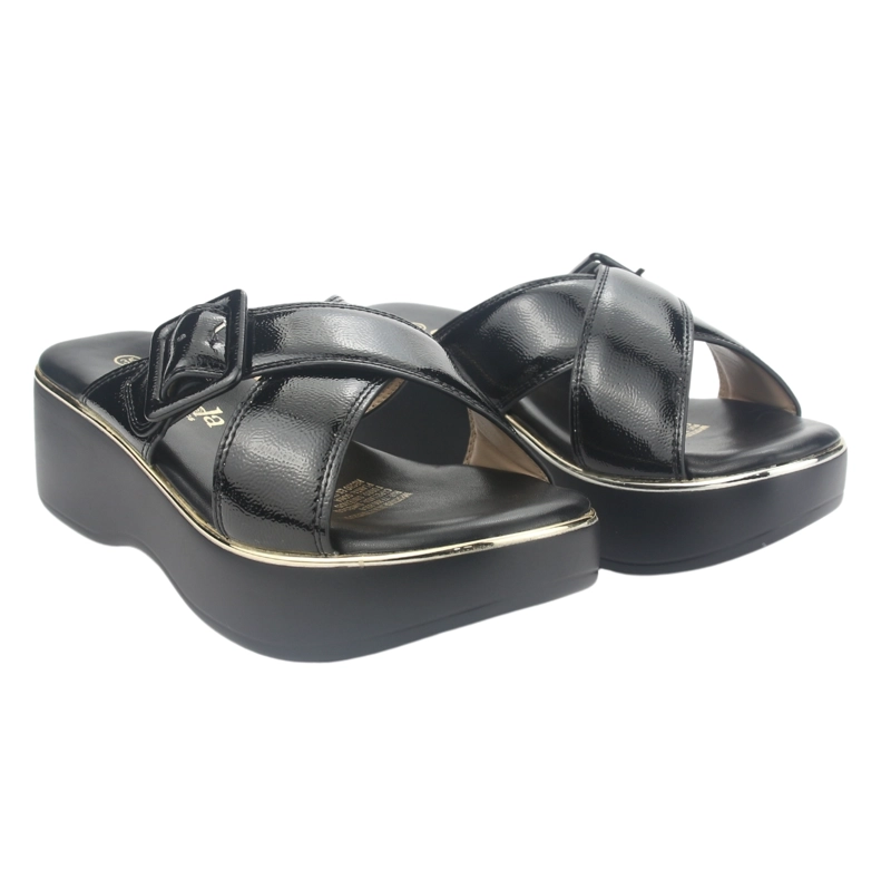 SANDALIA MUJER CHALADA NEGRO TOTA-53 PLATAFORMA - 5