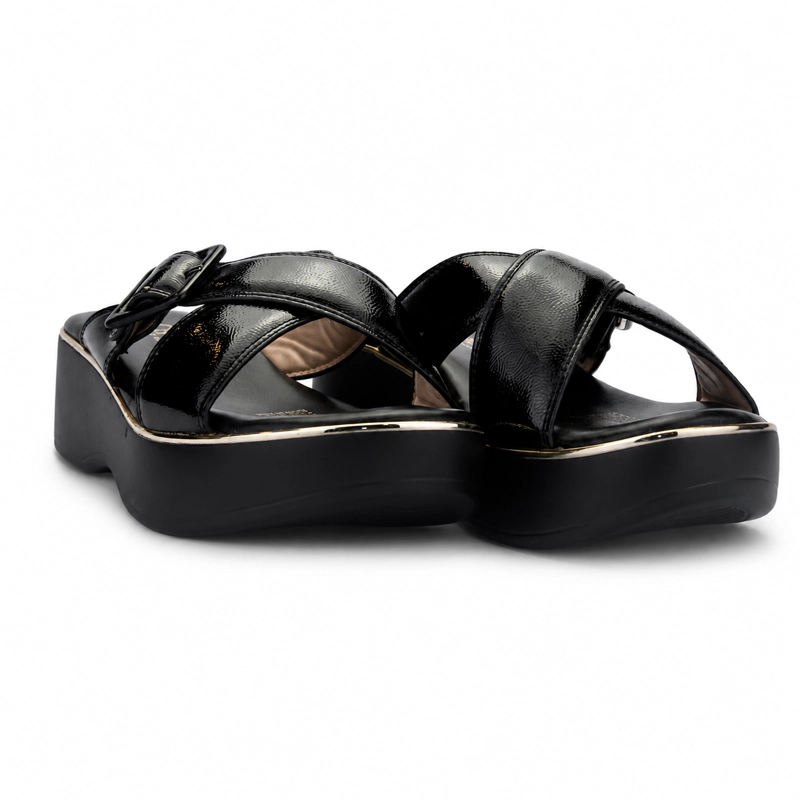 SANDALIA MUJER CHALADA NEGRO TOTA-53 PLATAFORMA - 7