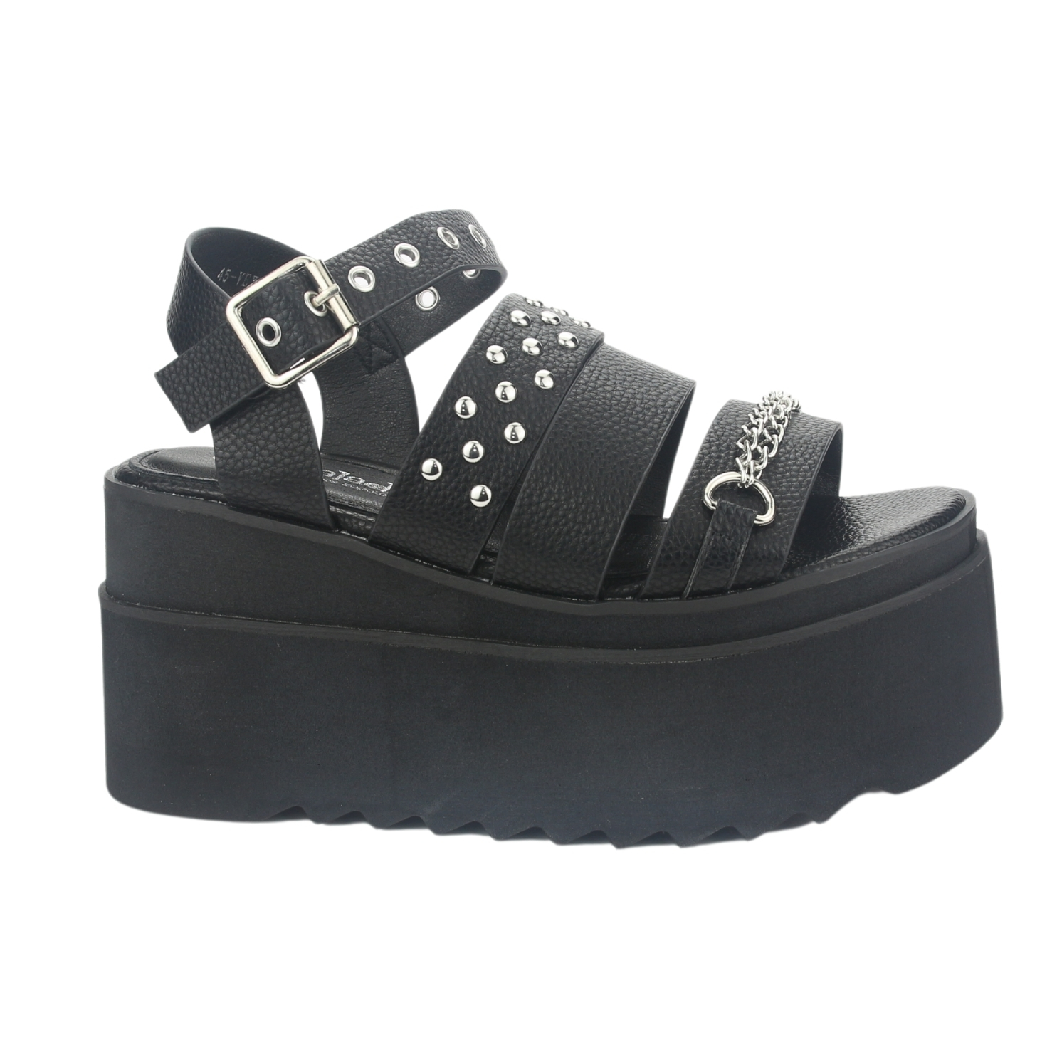 SANDALIA MUJER CHALADA NEGRO VEX-5 PLATAFORMA - 1