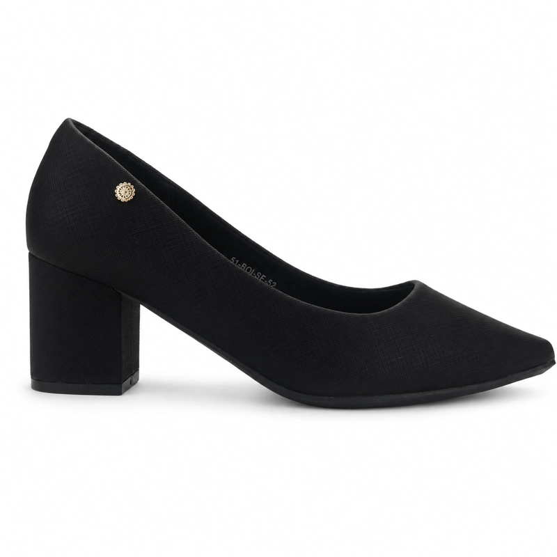 ZAPATO NEGRO MUJER CASUAL CHALADA BOLSE - 1