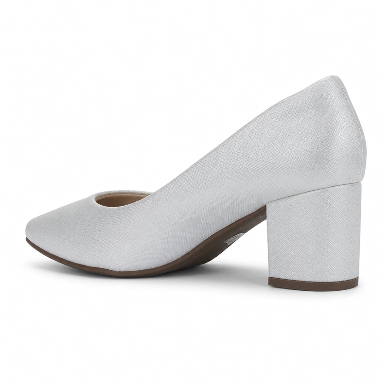 ZAPATO PLATEADO MUJER CASUAL CHALADA BOLSE - 4