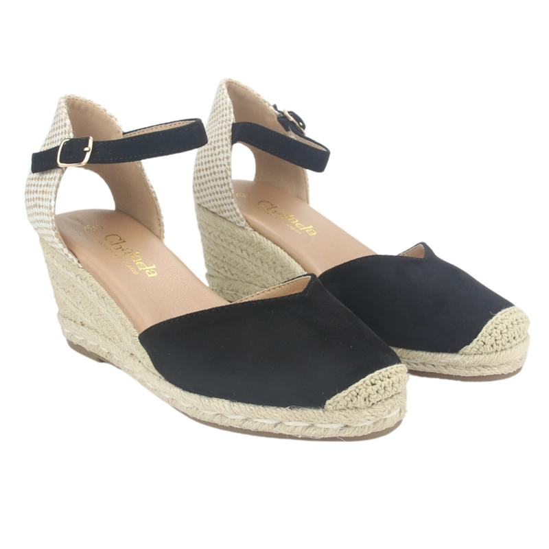 ALPARGATAS CHALADA MUJER PENNY-2 NEGRO PLATAFORMA - 5