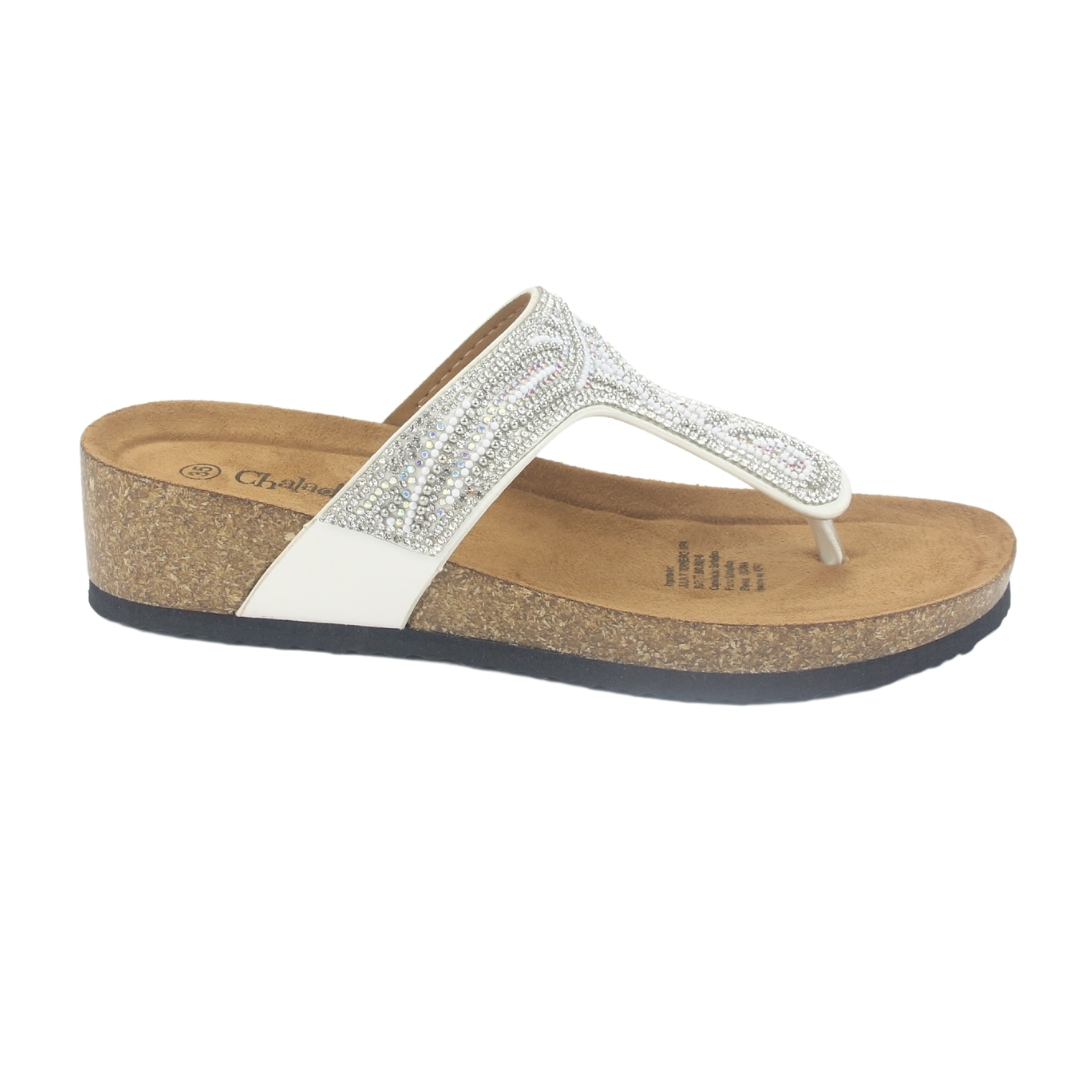 SANDALIA MUJER CHALADA BLANCO FIFO-2 CASUAL - 1