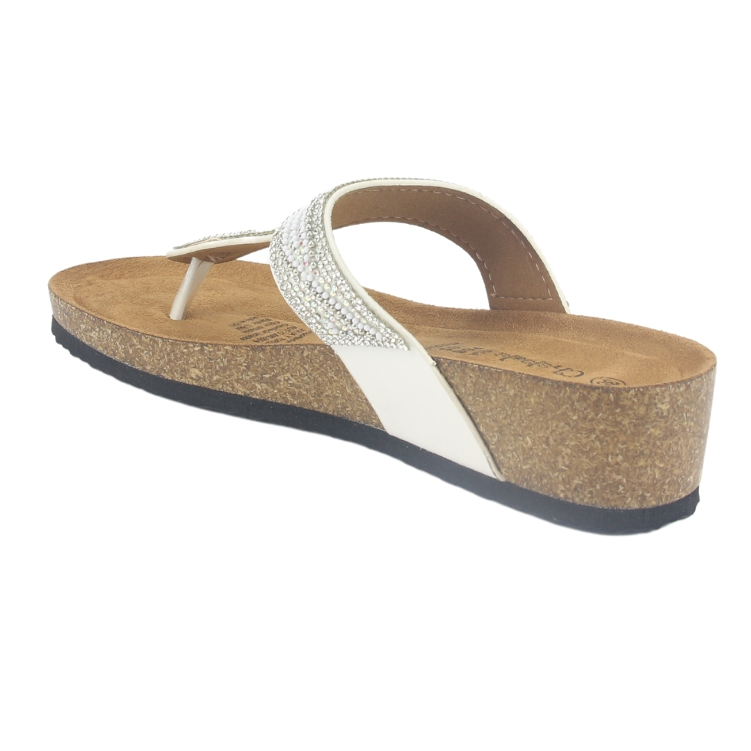 SANDALIA MUJER CHALADA BLANCO FIFO-2 CASUAL - 4