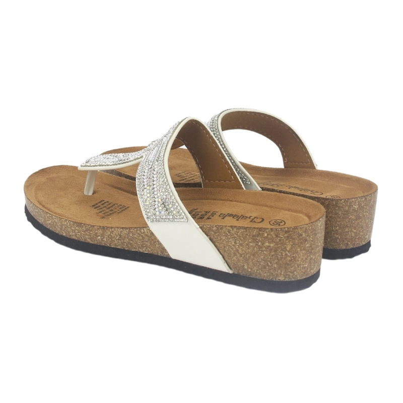 SANDALIA MUJER CHALADA BLANCO FIFO-2 CASUAL - 6