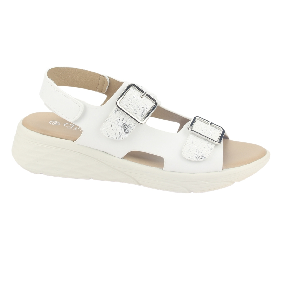 SANDALIA MUJER CHALADA BLANCO BENI-12 CASUAL - 1