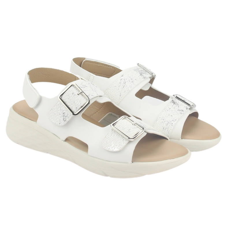 SANDALIA MUJER CHALADA BLANCO BENI-12 CASUAL - 5