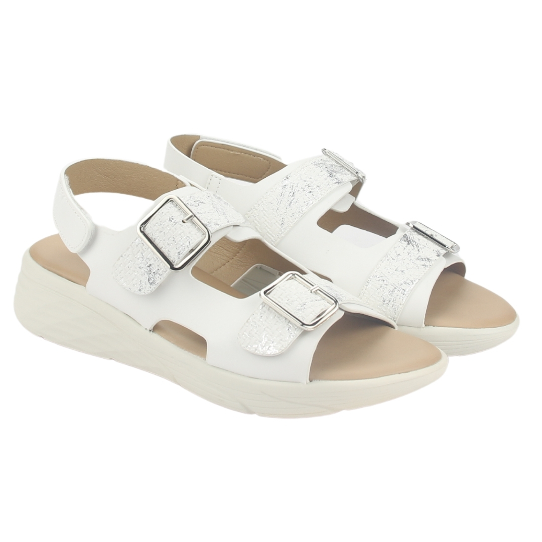 SANDALIA MUJER CHALADA BLANCO BENI-12 CASUAL - 5